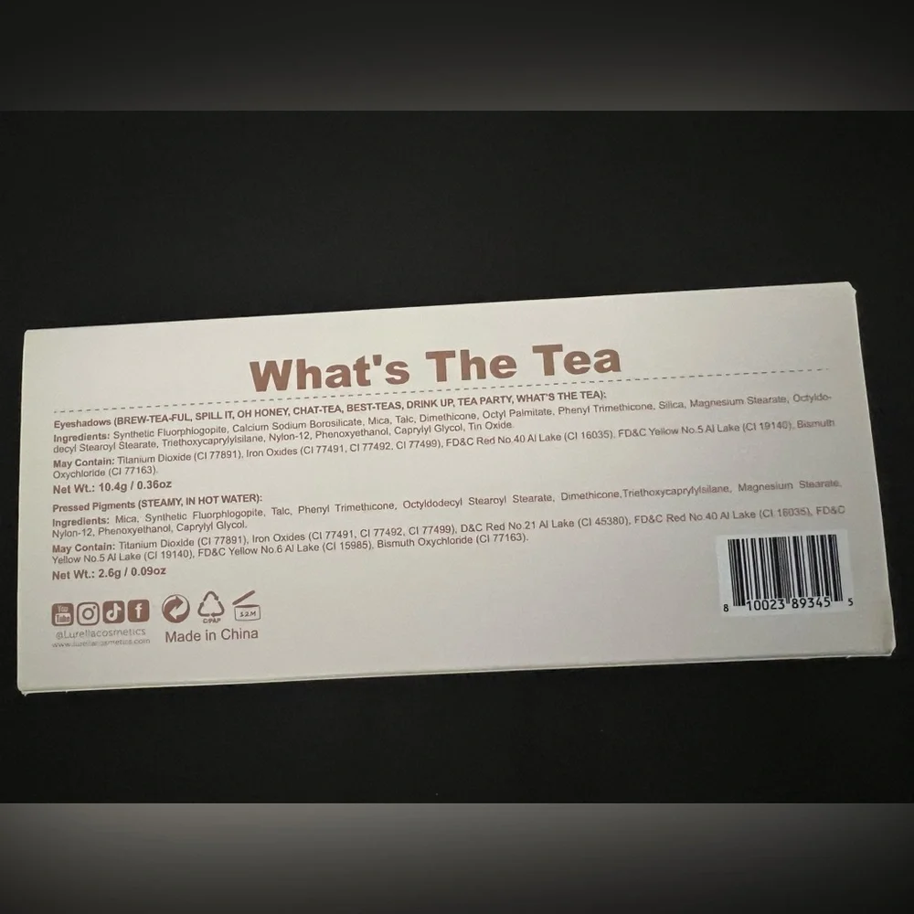 New Shadow Palette- What’s The Tea